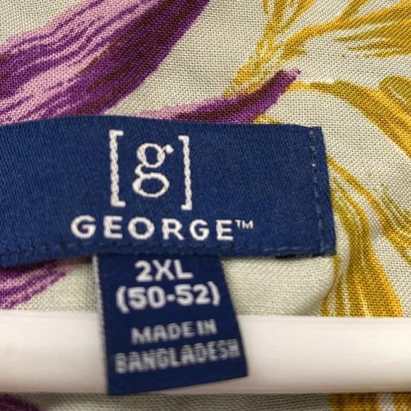 George Shirt‎ Button Down Men’s Short Sleeve Size XXL - Picture 3 of 6